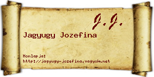 Jagyugy Jozefina névjegykártya